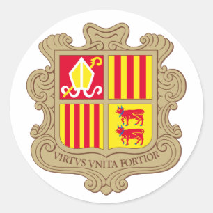 Andorra Coat of Arms Sticker