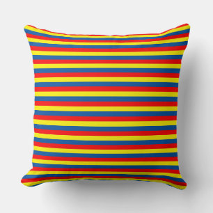 Andorra Ecuador romania moldova colombia flag stri Cushion