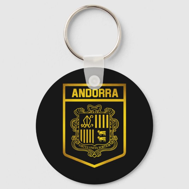 Andorra Emblem Key Ring (Front)