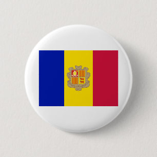 Andorra Flag 6 Cm Round Badge