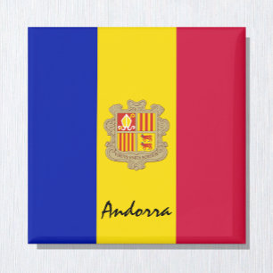 Andorra flag & Andorra holiday/sports fans Magnet