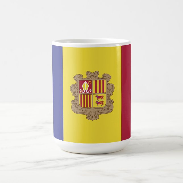 Andorra flag coffee mug (Center)