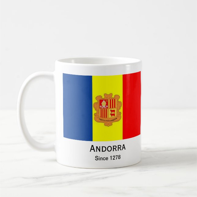 Andorra Flag Custom Cup (Left)
