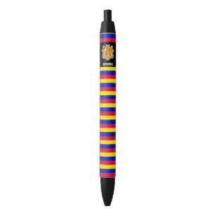 Andorra Flag Cute Patriotic Black Ink Pen