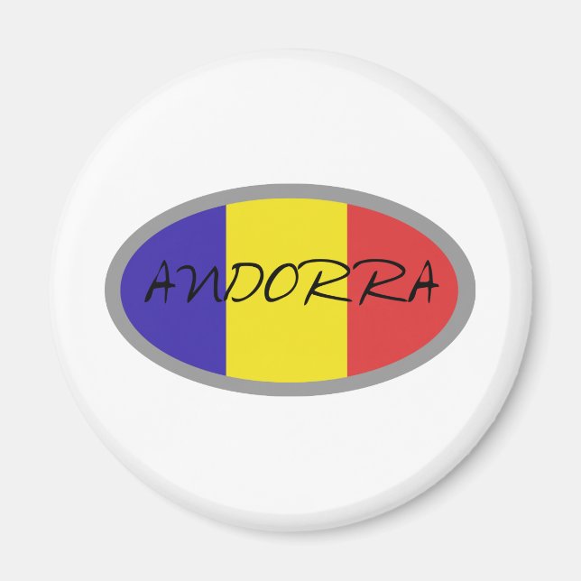 Andorra flag design! magnet (Front)
