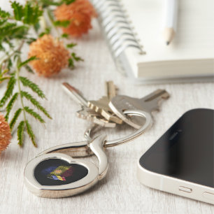 Andorra flag key ring