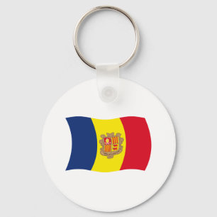 Andorra Flag Keychain