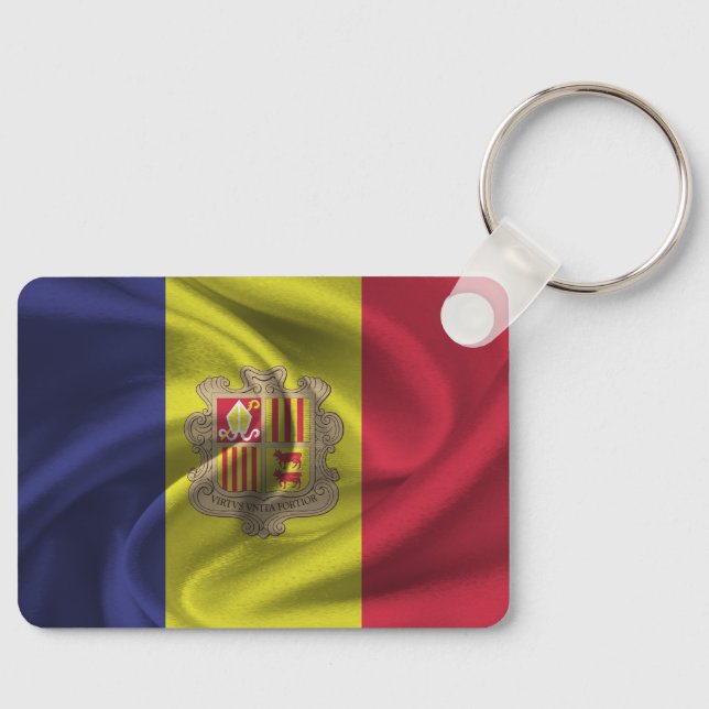 Andorra Flag Keychain (Front)