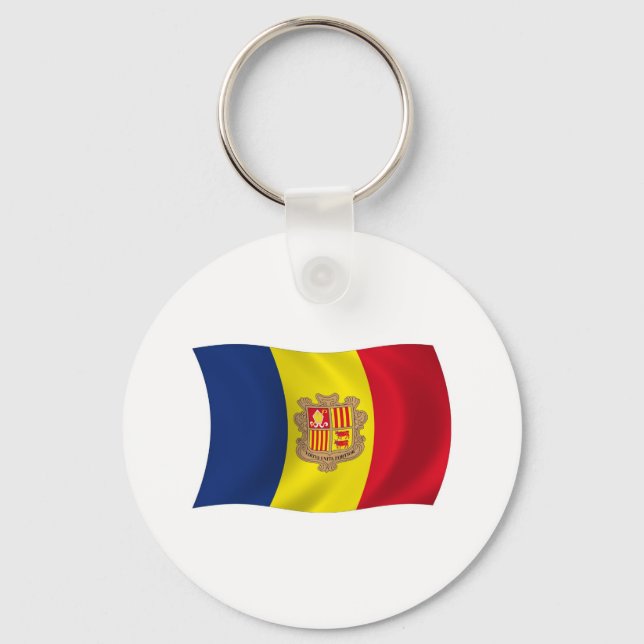 Andorra Flag Keychain (Front)