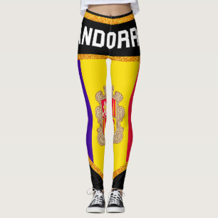 Andorra Flag Leggings