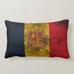 Andorra Flag Lumbar Cushion