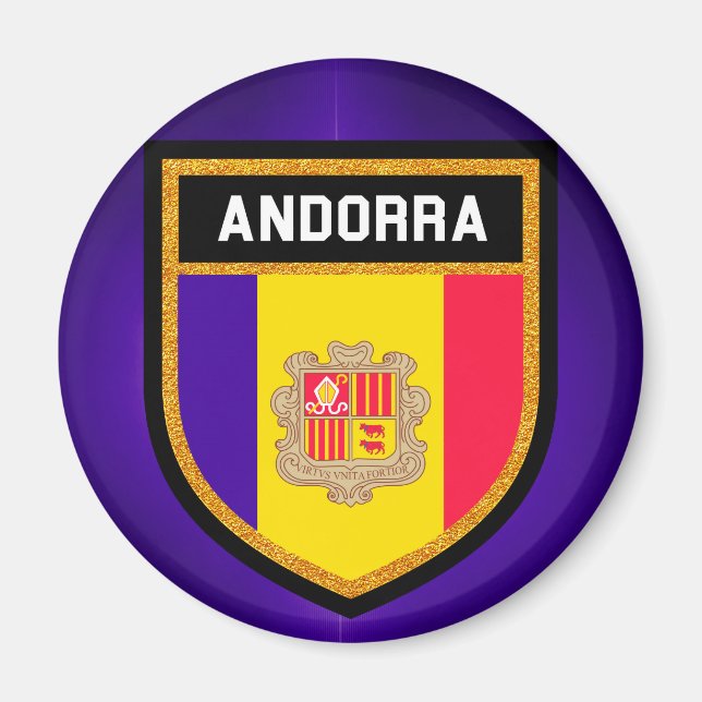 Andorra Flag Magnet (Front)