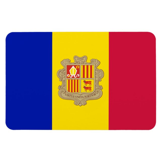 Andorra Flag Magnet (Horizontal)