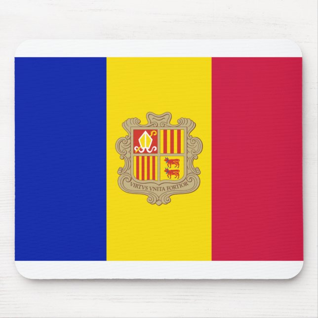 Andorra Flag Mouse Pad (Front)