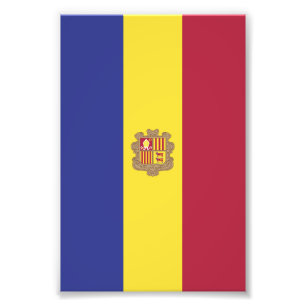 Andorra flag photo print