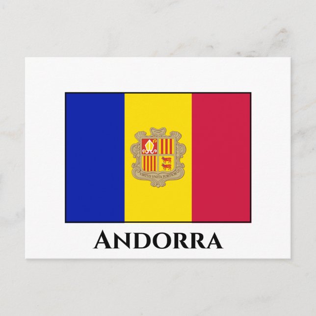 Andorra Flag Postcard (Front)