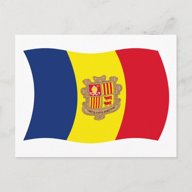 Andorra Flag Postcard (Front)