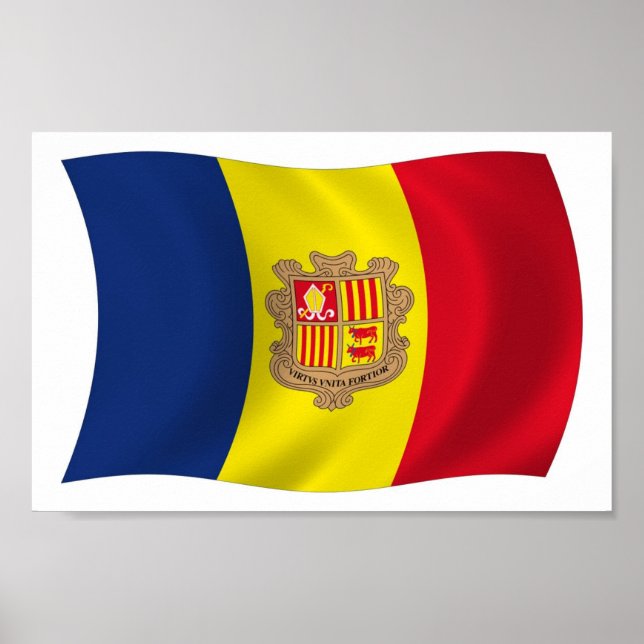 Andorra Flag Poster Print (Front)