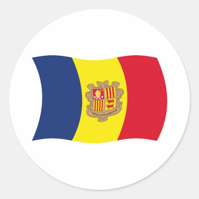 Andorra Flag Sticker (Front)