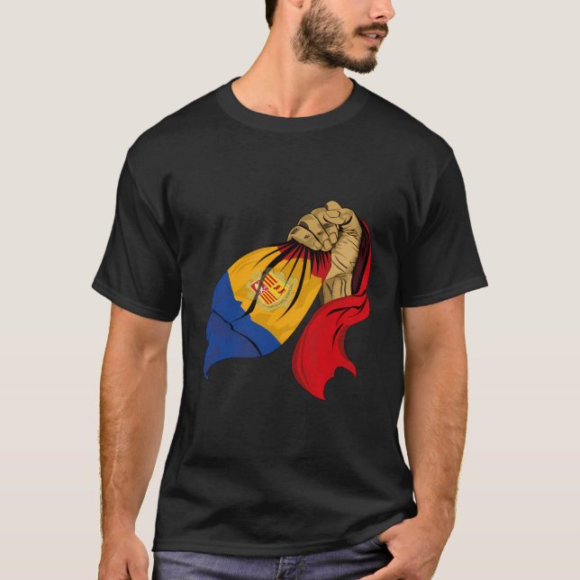 Andorra Flag T-Shirt (Front)