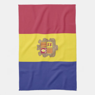 Andorra flag tea towel