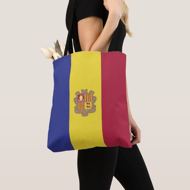 Andorra flag tote bag (Close Up)