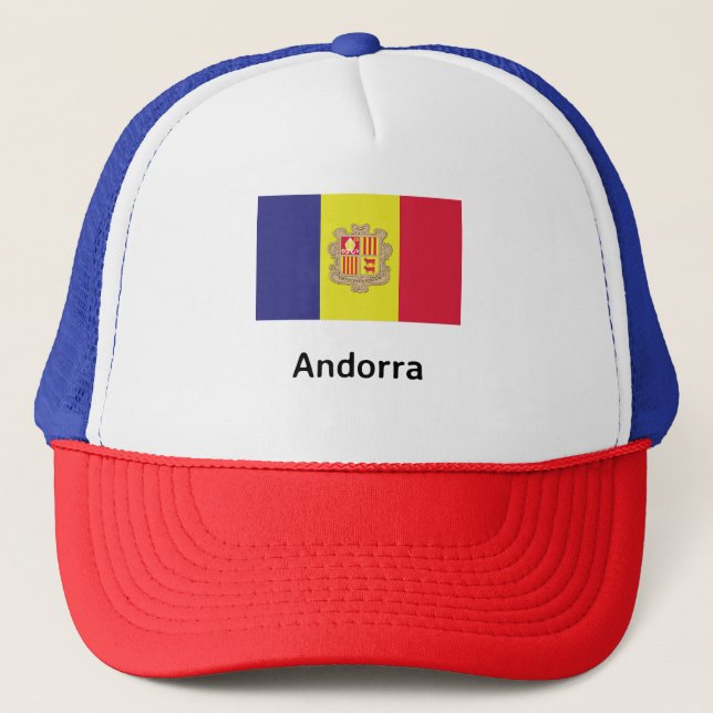 Andorra Flag Trucker Hat (Front)
