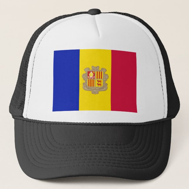 Andorra Flag Trucker Hat (Front)