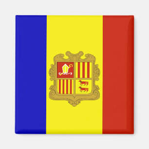 Andorra High quality Flag Magnet