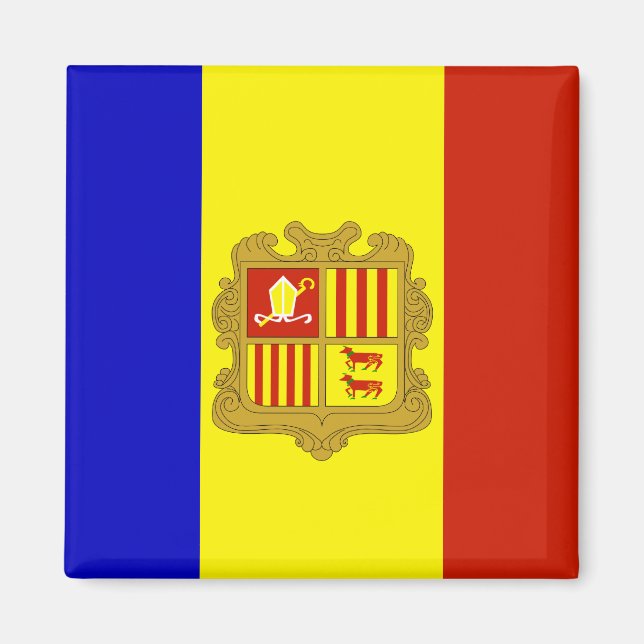 Andorra High quality Flag Magnet (Front)