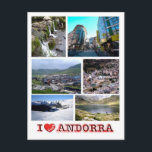 Andorra - I Love - Postcard<br><div class="desc">Andorra mountains - Travels and PostCard 
Here is the memory of your holiday in Andorra. This image contains a representation of the following places: Europe - Andorra - I Love. Impress friends and family with unique souvenirs from the big trip! Try us!</div>