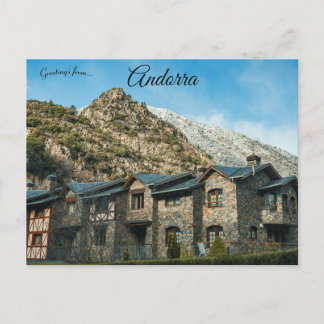 Andorra la Vella in Andorra Postcard