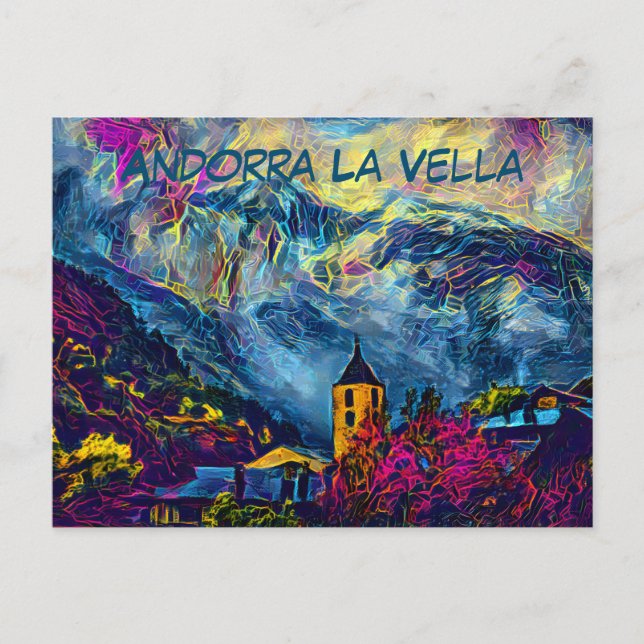 Andorra La Vella, Postcard (Front)
