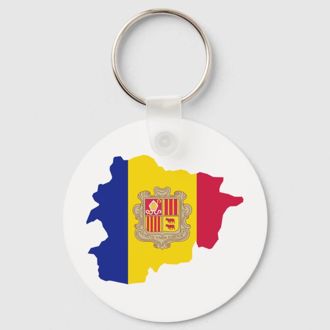 Andorra map AD Key Ring (Front)
