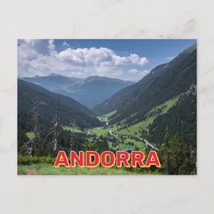 Andorra Mountain Landscape Postcard