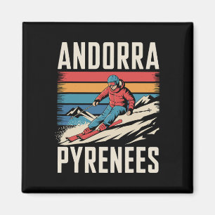 Andorra Pyrenees Ski Resort Magnet