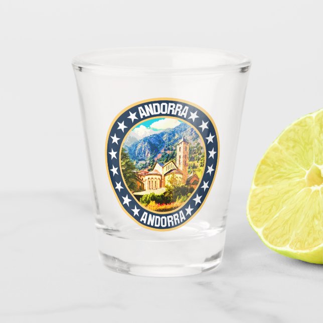 Andorra                                            shot glass (Front)