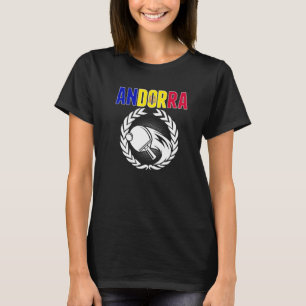 Andorra Table Tennis Andorran Ping Pong Supporte T-Shirt