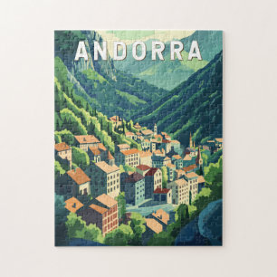 Andorra Travel Art Vintage Jigsaw Puzzle