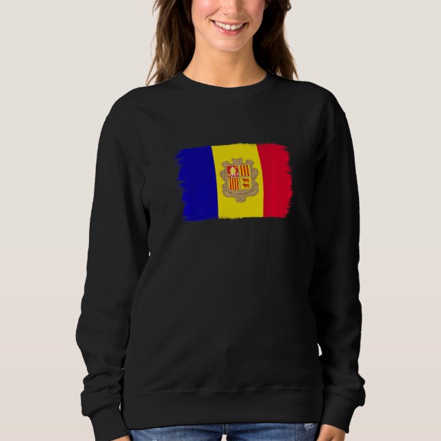 Andorran Flag Andorra Sweatshirt (Front)