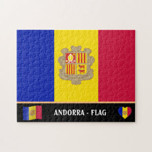 Andorran Flag & Andorran country / Andorra Jigsaw Puzzle