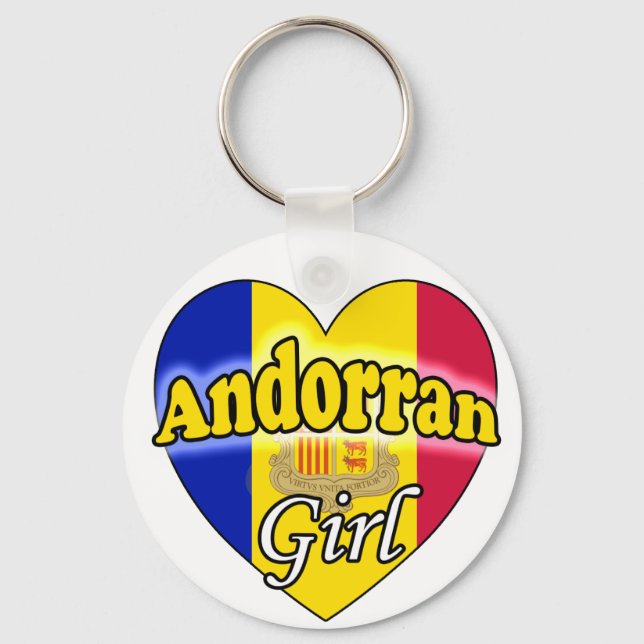 Andorran Girl Key Ring (Front)