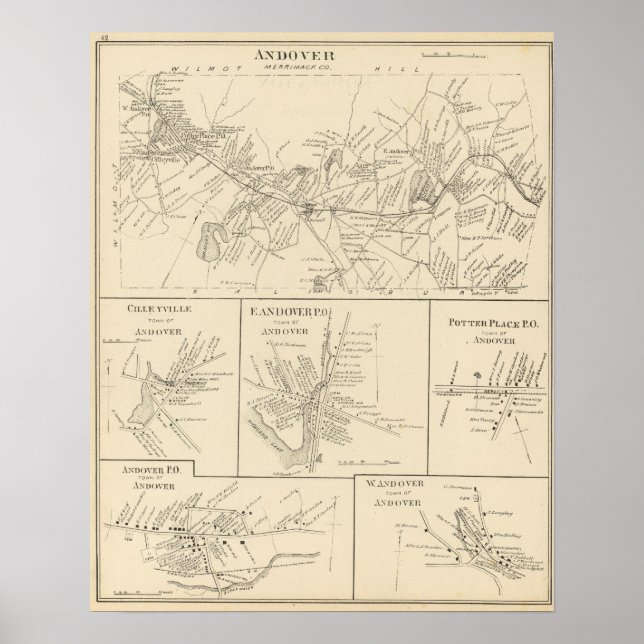 Andover, Merrimack Co Poster (Front)