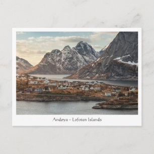 Andoya Lofoten Islands  Landscape Postcard