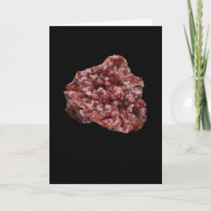 Andradite Garnet and Calcite Cluster Add Text Card