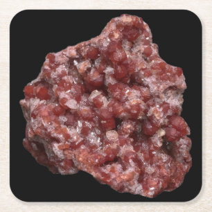 Andradite Garnet and Calcite Cluster Coaster