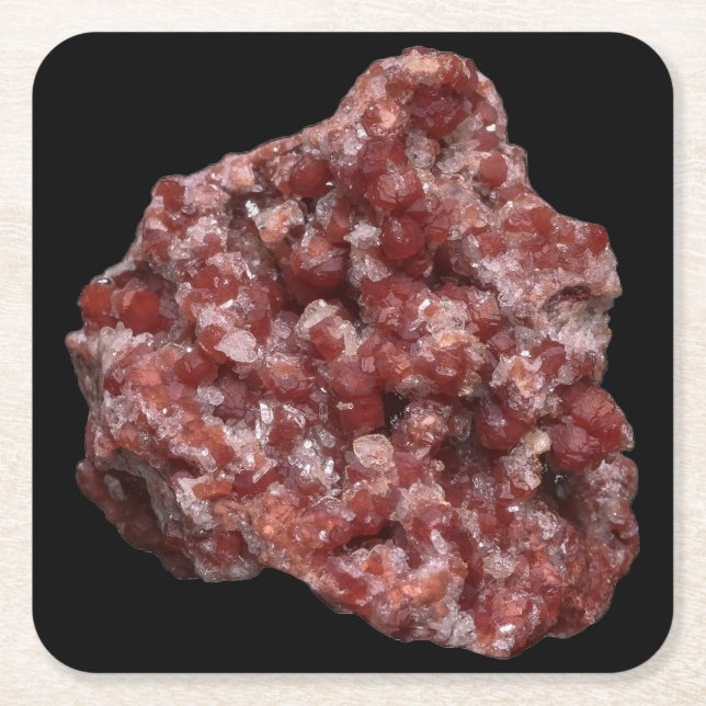 Andradite Garnet and Calcite Cluster Coaster (Front)