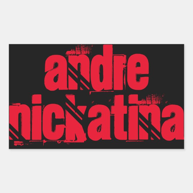 Andre Nickatina Rectangular Sticker (Front)