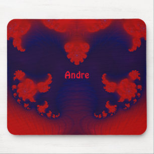 ANDRE ~ Red and Blue Mouse Pad 