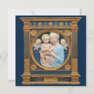 Andrea Della Robbia c1485 Madonna and Child Holiday Card